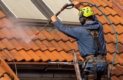 Démoussage et hydrofuge de toiture à Tharaux